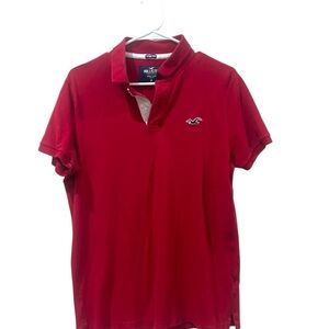 Hollister Red Polo Shirt Classic Style